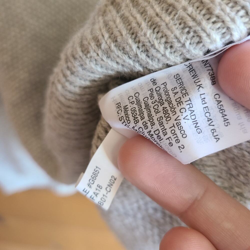 Madewell Province Cross Back Pullover Sweater Heather Dovetail Gray S Boho Fall - Picture 5 of 7